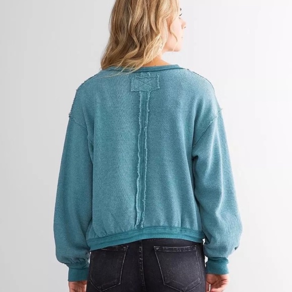 Free People Anyway Tee Deep Teal - Picture 3 of 7